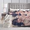Kpop Babymonsters Group Blanket Velvet Textile Decor  Multifunction Super Soft Throw Blankets for Home Bedroom Bedding Throws