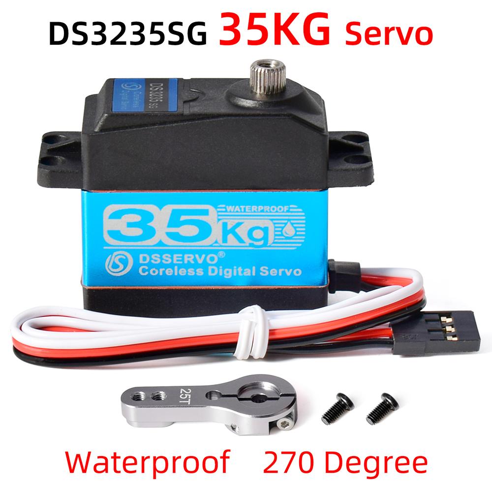 Dsservo Waterproof RC Servo DS3218 20KG DS3225 25KG DS3235 35KG 180/270 Degree for 1/8 1/10 1/12 RC Car Metal Gear Digital Servo