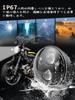 Northyun Motorcycle Headlight, 5.75 Inches, Hi/Lo Switching, /24V, Universal Use, Compatible with Harley Davidson