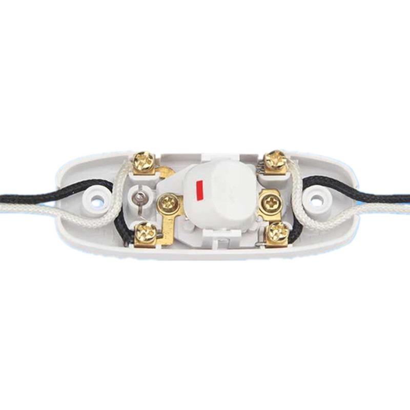 1 шт. переключатель прикроватной лампы переменного тока 110-250 В 10 А встроенный ВКЛ/ВЫКЛ настольная лампа шнур кабельный переключатель со светодиодным индикатором