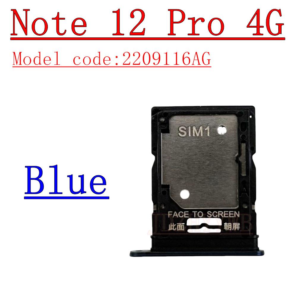 Sim Card Tray Reader For Xiaomi Redmi Note 12 Pro 4G 12Pro+ 5G Micro SD Card Holder SIM Card Slot Adapter Connector Repair Parts