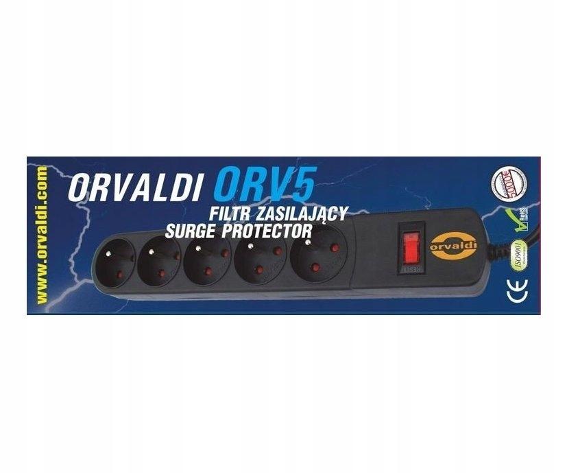 ORVALDI ORV-5 5m surge protector power strip