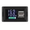 ZFX-3079 Кислотная батарея литиевая DC 9~24V Универсальный светодиодный двойной цифровой дисплей Индикатор питания Двойной интерфейс Вольтметр USB Type-C