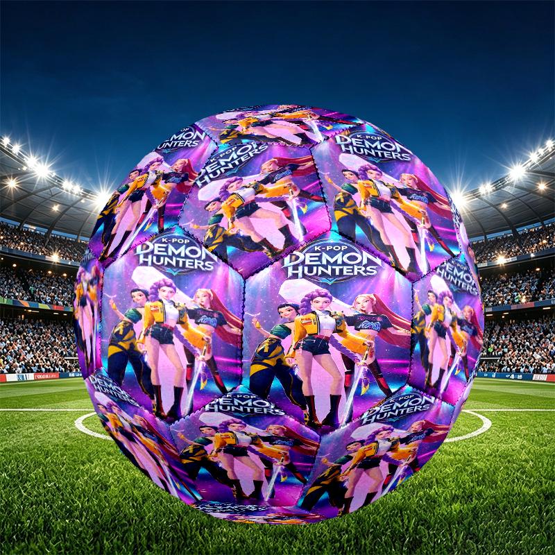 Girl group Print Size 5 Soccer Ball, PU Wear Resistant Football for Match Training and Daily Practice, Birthday Gift for Soccer Fans