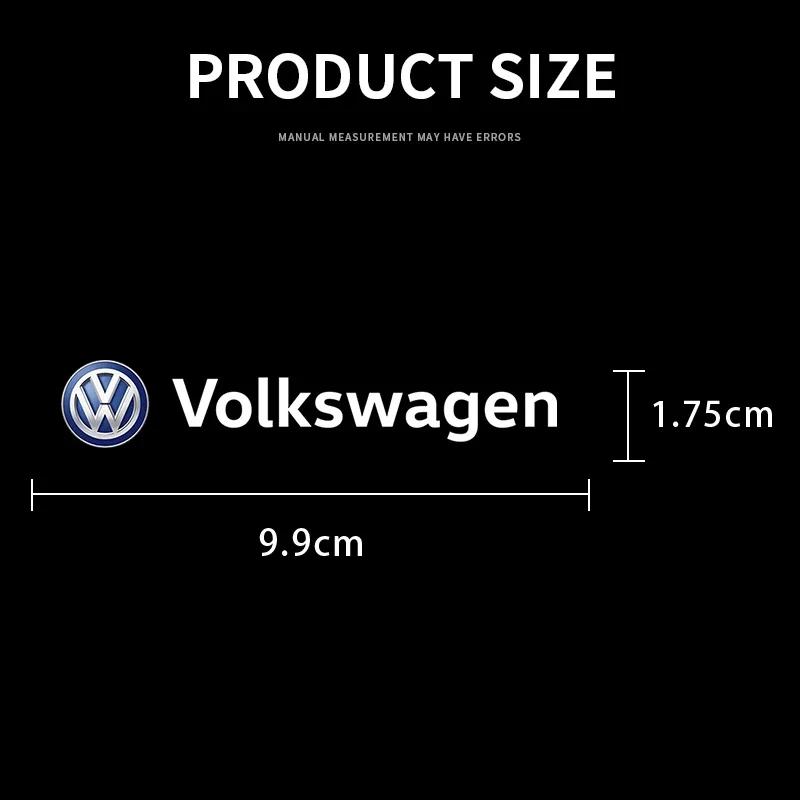 For Volkswagen VW Car Metal Emblem Wiper Stickers Reflective Decor Decals Accessories For Volkswagen Sagitar Polo Passat R-Line