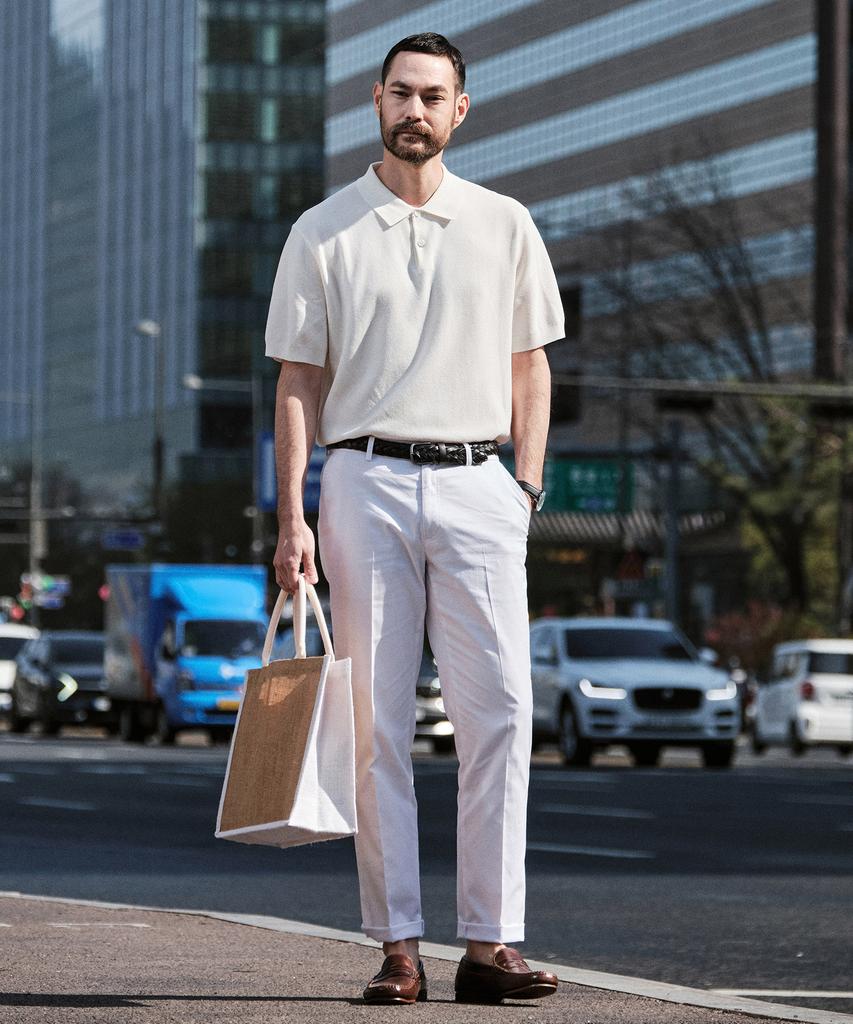 STCO Diems Coolmax Essential Chino White (Comfort Fit)_Dpawb03Csw