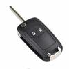 Coque de clé télécommande à 2 boutons avec lame HU100 pour Opel Vauxhall Mokka Adam Astra J Zafira C Corsa D E Insignia Cascada Meriva Karl, Noir