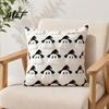 Halloween Throw Pillow Covers Wizard Ghost Cushion Cover, Cute Plush Square Protector Case for Sofa Couch Living Room Decor Reusable Holiday