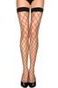 Music Legs Сетчатые чулки выше колена, колготки, колено, (черный)