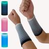 1 Pair Knitted Nylon Sport Wristbands 5.9*3.5 Inch for Volleyball Tennis Wrist Brace Fitness Compression Wrist Wrap Sweatband