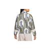 Nike Nigeria Essential All Over Print Stand воротник Повседневная куртка Женские куртки Хаки DV1943-325