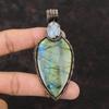 Labradorite Copper Pendant Rainbow Moonstone Pendant Copper Wire Wrapped Gemstone Jewelry Handmade Pendant Gift For Her Antique Wire Jewelry