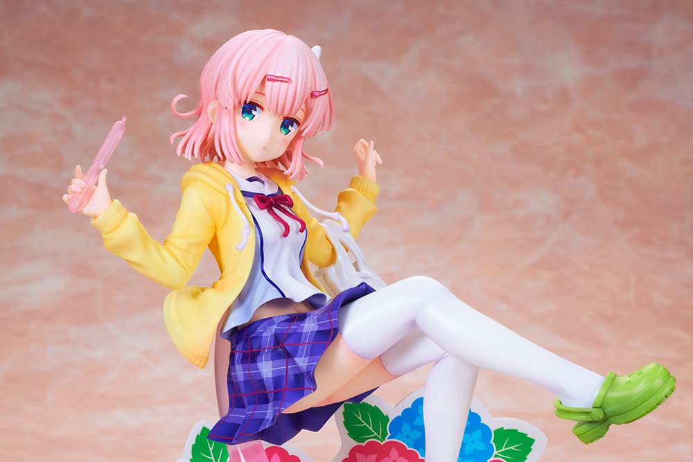 Мачикадо Мазоку Момо Тиёда Равномерная шкала, окрашенная в ПВХ готовая фигурка PV034, 2-тёмэ, версия. 1/7