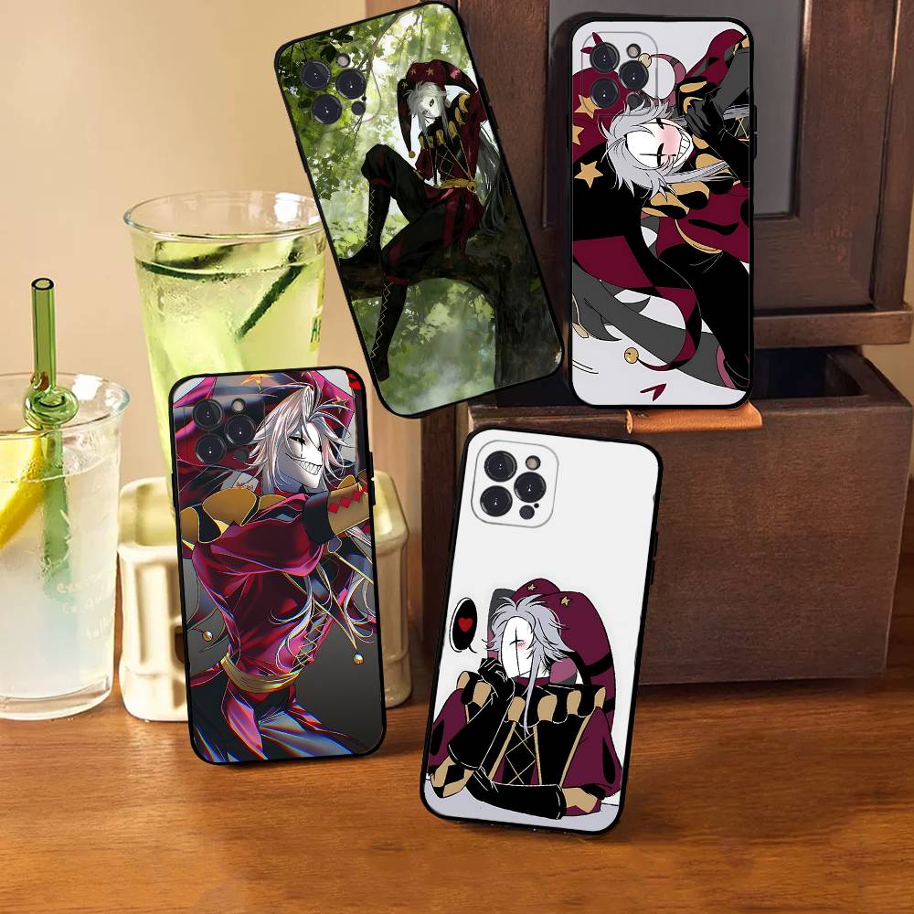 Чехол для телефона 'Цирк уродов' Пьеро для iPhone 17 16 15 14 11 12 13 Pro Max Plus Mini Мягкая задняя крышка