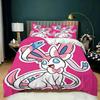 Cartoon Sylveon Duvet Cover Pillowcase Elves Bedding Set Adult Boy Girl Bedroom Decoration Children Single Double Large Size
