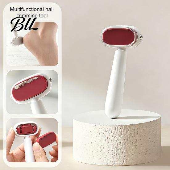 Soft Skin Foot Grinder Double-Sided File, Stainless Steel Callus Remover for Dry Hard Skin, Coarse Professional Pedicure Equipment And Fine Grit Feet