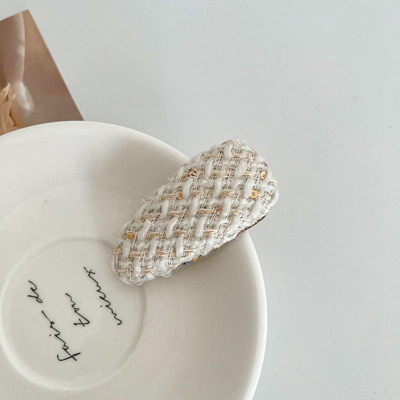 Заколки для волос, шерстяные длинные ретро-заколки в форме Bb, заколка с боковой заколкой, челка