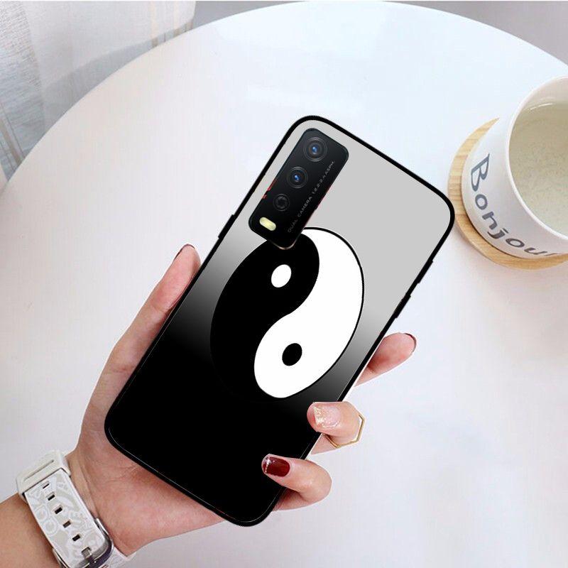 Чехол для телефона «Инь Ян с рыбой» для vivo Y31 Y30 Y33S Y11S Y12S Y17 Y20 Y20S Y21 Y21S Y1S Y53S Y15 Y19 Y91C V23 5G, чехол
