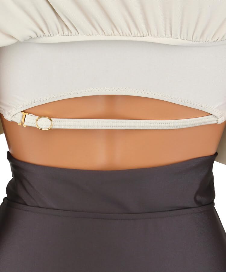 Купальник бикини, стандартный, подходит для большой груди, например, чашки GHI, на косточках, белый [Sanai Paradise] чашки Wacoal, [Гламурный]