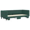 VidaXL Daybed with Pull-out Bed Dark Green 90x200 Cm Velvet 3196693