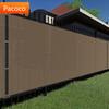 Sunshades Depot Privacy Fence Screen Brown Heavy Duty Commercial Windscreen Residential Fence Netting Fence Privacy Blockage