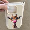 Модный Забавный Чехол для Телефона с Рисунком Жирафа для IPhone 17 Pro Max 16 15 14 13 12 11 Pro Чехол 14 Plus 16E 17 Air Силиконовый Мягкий Чехол