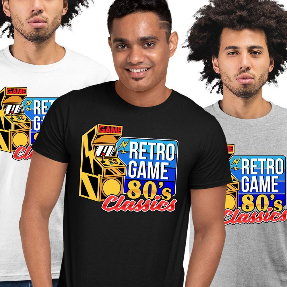 Game Classics Retro Game Tshirt 80s Collection Funny Gift Tee Top Xmas