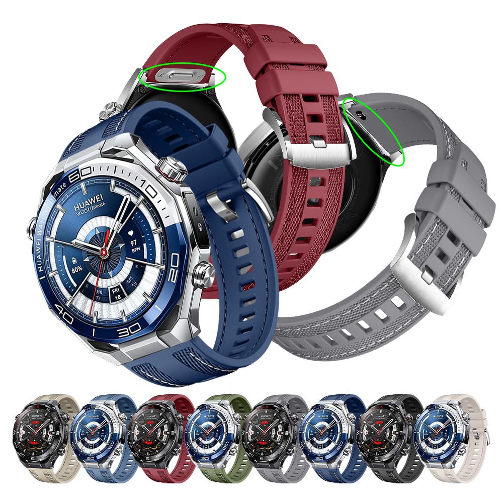 Ремешок 22 мм, подходит для Huawei Watch Ultimate 2, мягкий и прочный силиконовый нейлоновый сменный браслет для GT6 Pro GT5 46 мм