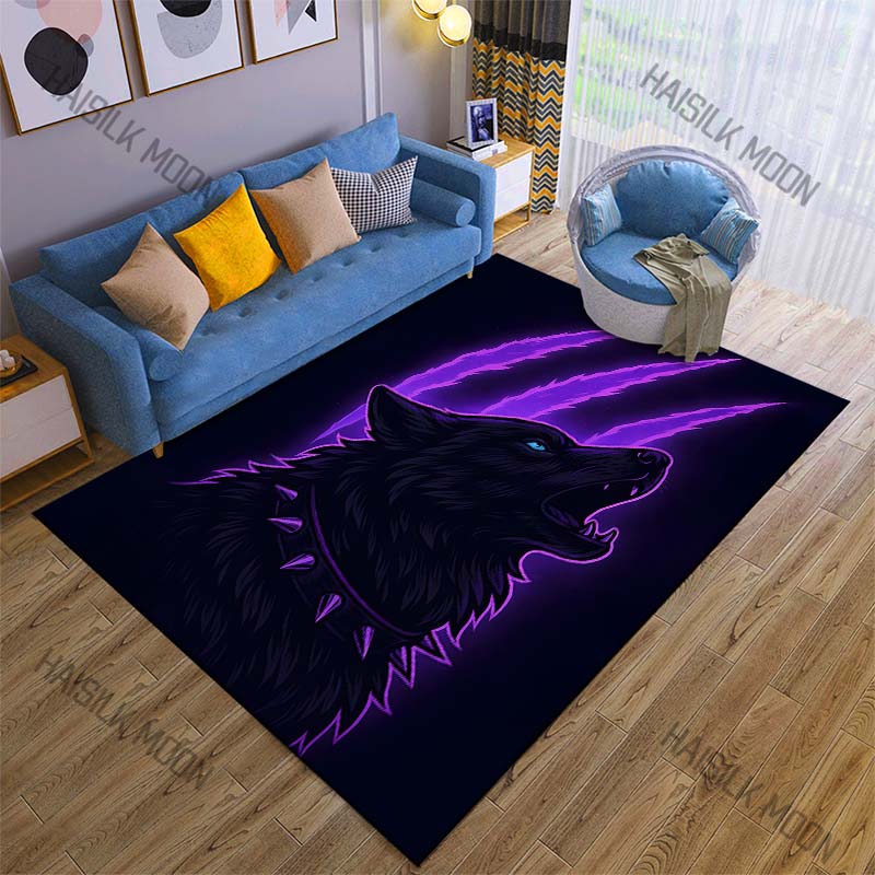 Elephant head artistic illustration Carpet for Living Room Bedroom Sofa Home Decor Rus Non-slip Floor Mat Luxury Gift