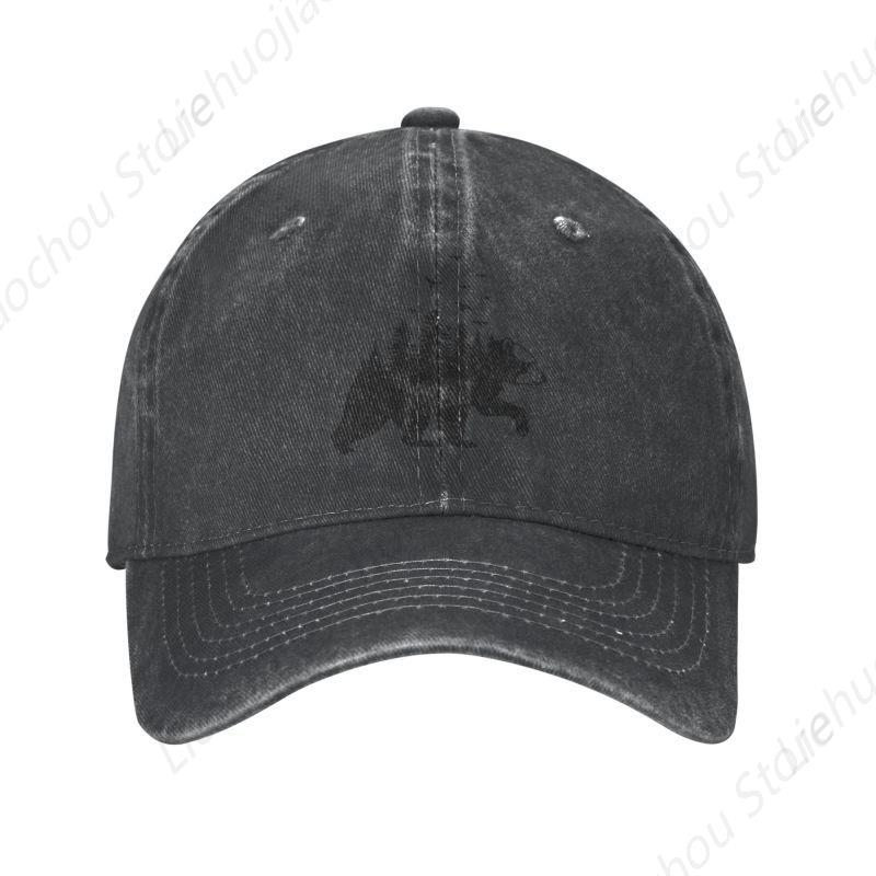 Personalized Cotton California Wild Bear With A Forest Baseball Cap Hip Hop Unisex Women's Adjustable Dad Hat Autumn