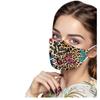 Трехслойная одноразовая защитная маска для взрослых с леопардовым принтом и бабочкой, 10 шт.