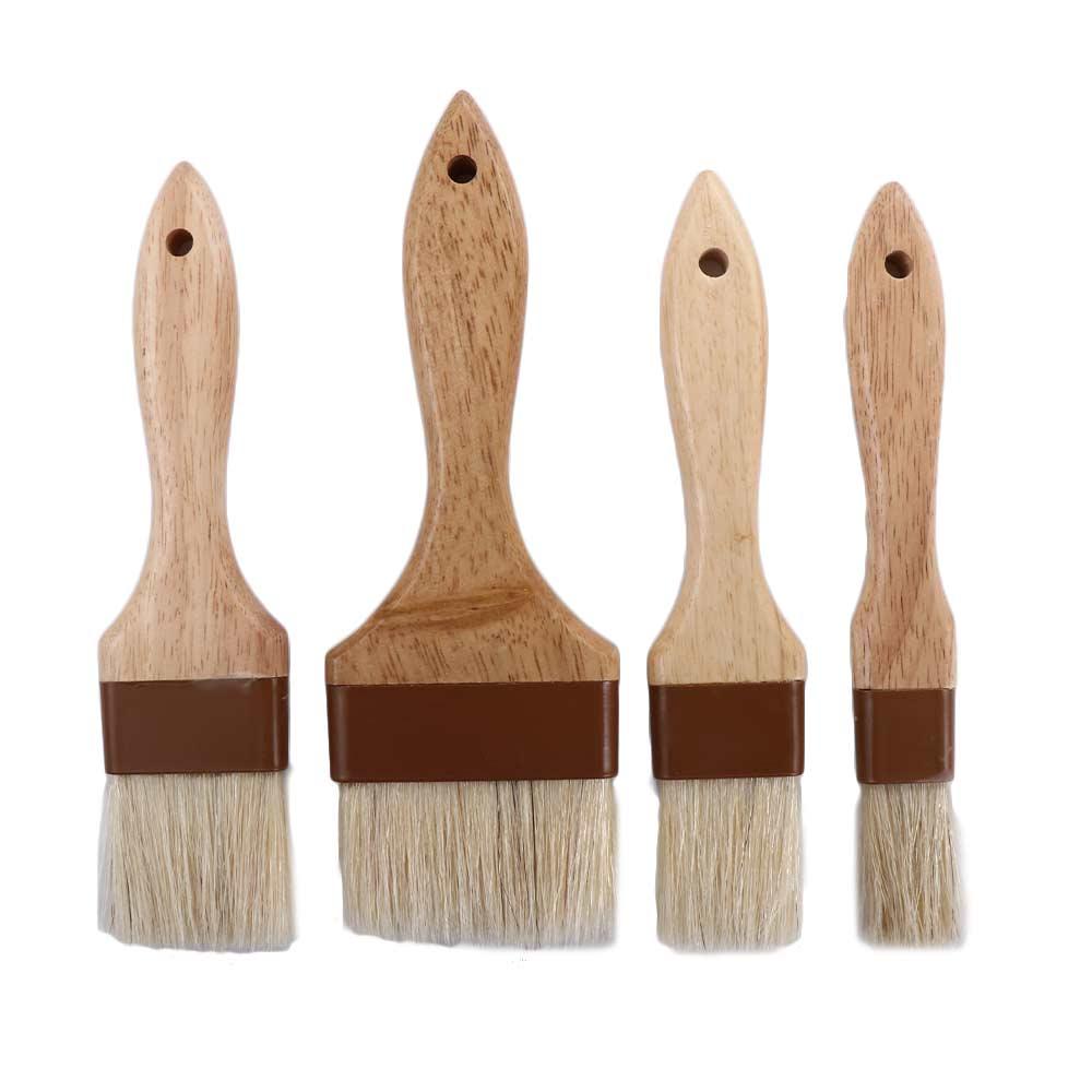 Baking Boar Bristles Kitchen Wooden Handle Basting Brush Pastry Brush Sauce Baster Marinade Tool