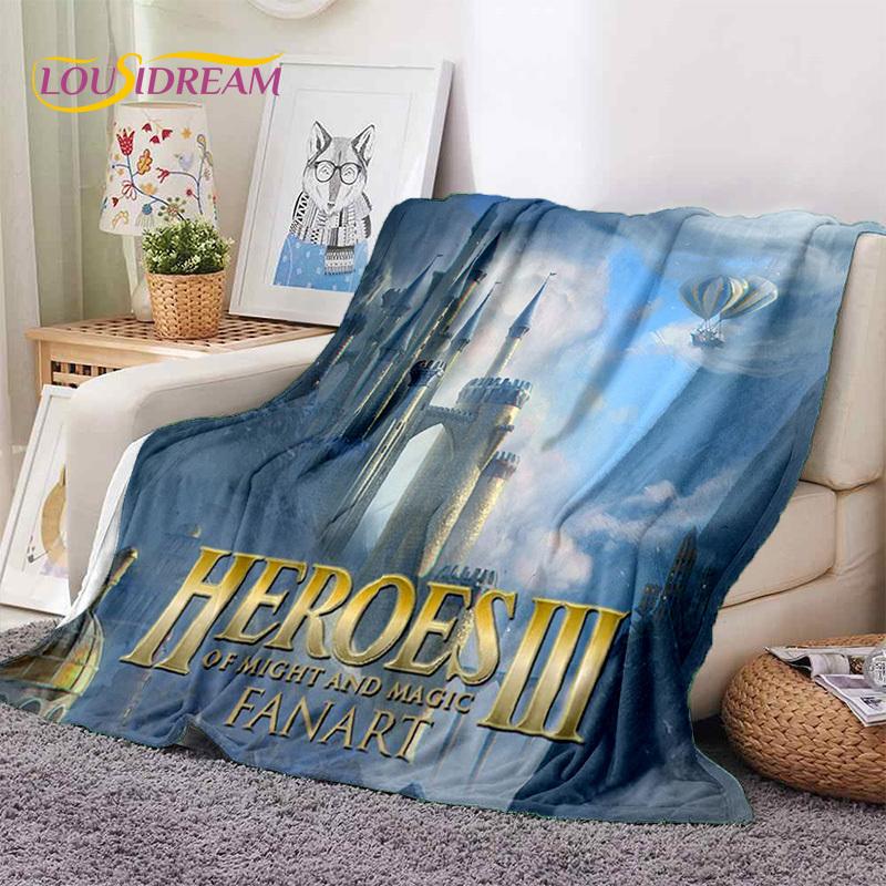 HD Heroes of Might and Magic Retro Game Soft Flannel Blanket,Throw Blanket Comfortable Blanket for Picnic Beds Sofa Home Bedroom