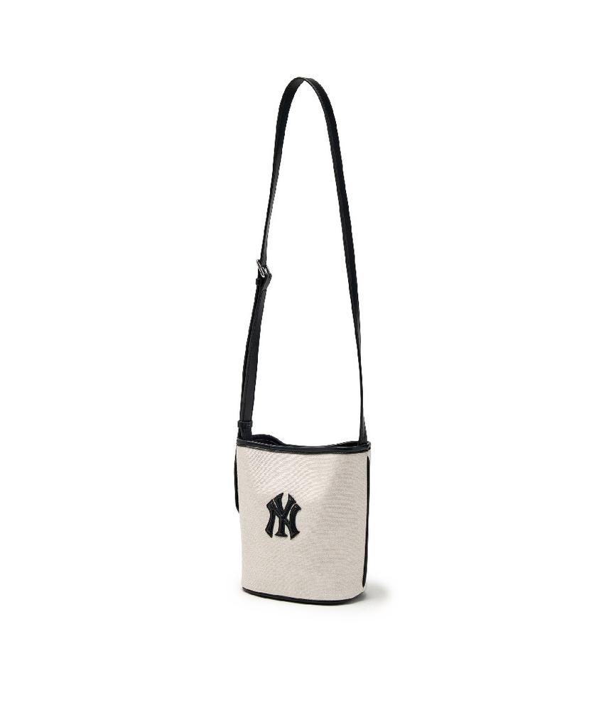 Мини-сумка-ведро из парусины MLB Basic, Нью-Йорк (слоновая кость)