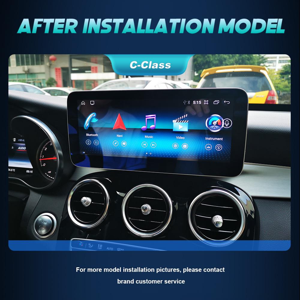 Android 12 Беспроводная CarPlay для Mercedes Benz C Class W205 2014-2018 Автомобильная мультимедийная навигация GPS SWC DSP 4G WiFi Netflix