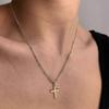 Cross Necklace For Women, Plated 14k Gold Plated/sterling Silver Chain Necklace Dainty Layered Gold Cross Pendant Necklace Simple Cute Necklaces For W