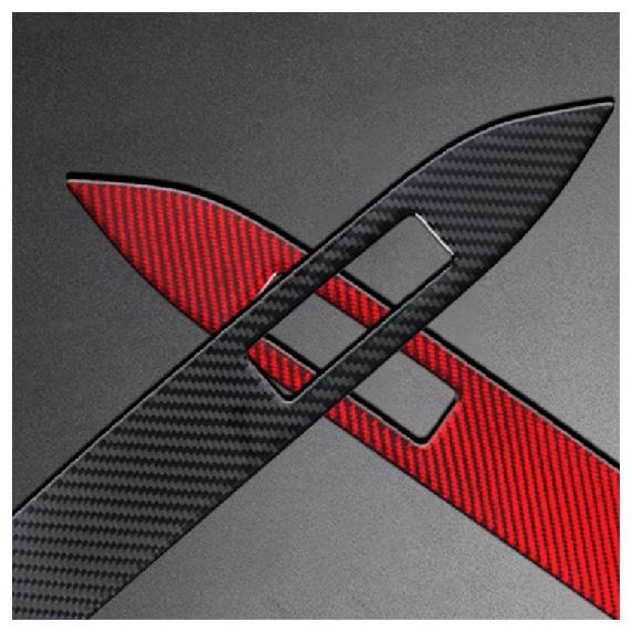 Наклейка из углеродного волокна для приборной панели автомобиля, декоративная полоса для внутренней отделки, рамка для Ford Mustang 2005-2022