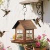 Outdoor Bird Feeder House Shape Large Capacity Pet Supplies Garden Ornament For Backyard Patio Courtyard Farmhouse Porch