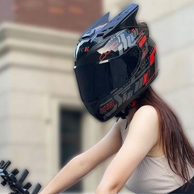 Мотоциклетный шлем Black Knight 3C для мужчин и женщин, рыцарский мотоциклетный шлем, персонализированный трендовый шлем безопасности для электромобиля