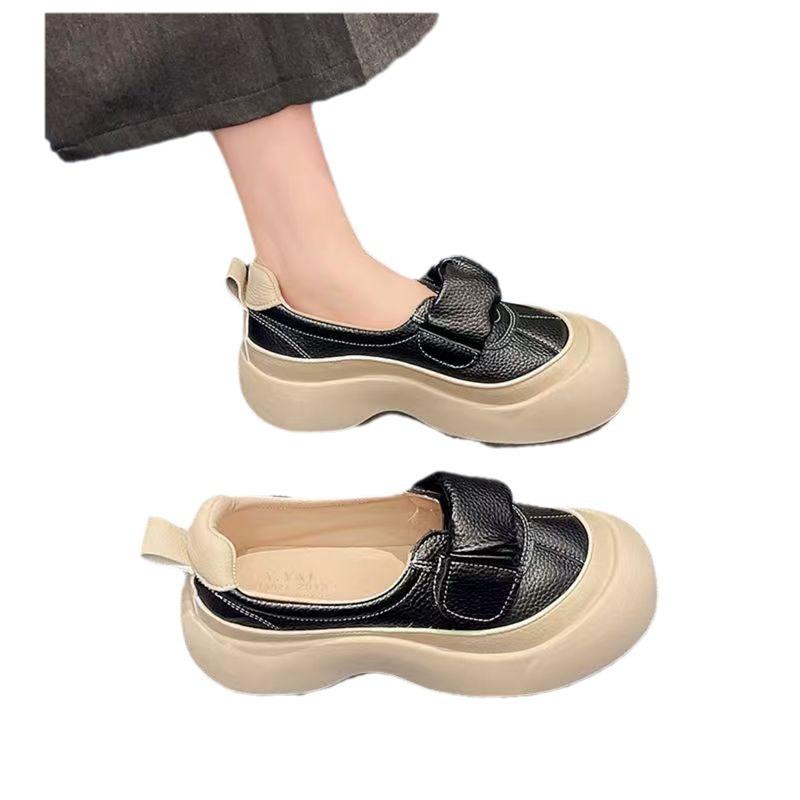 2024 туфли-лодочки с неглубоким вырезом на высокой платформе, дышащие, на одном педале, летне-осенние новинки, спортивные и повседневные, женские туфли-взрыв