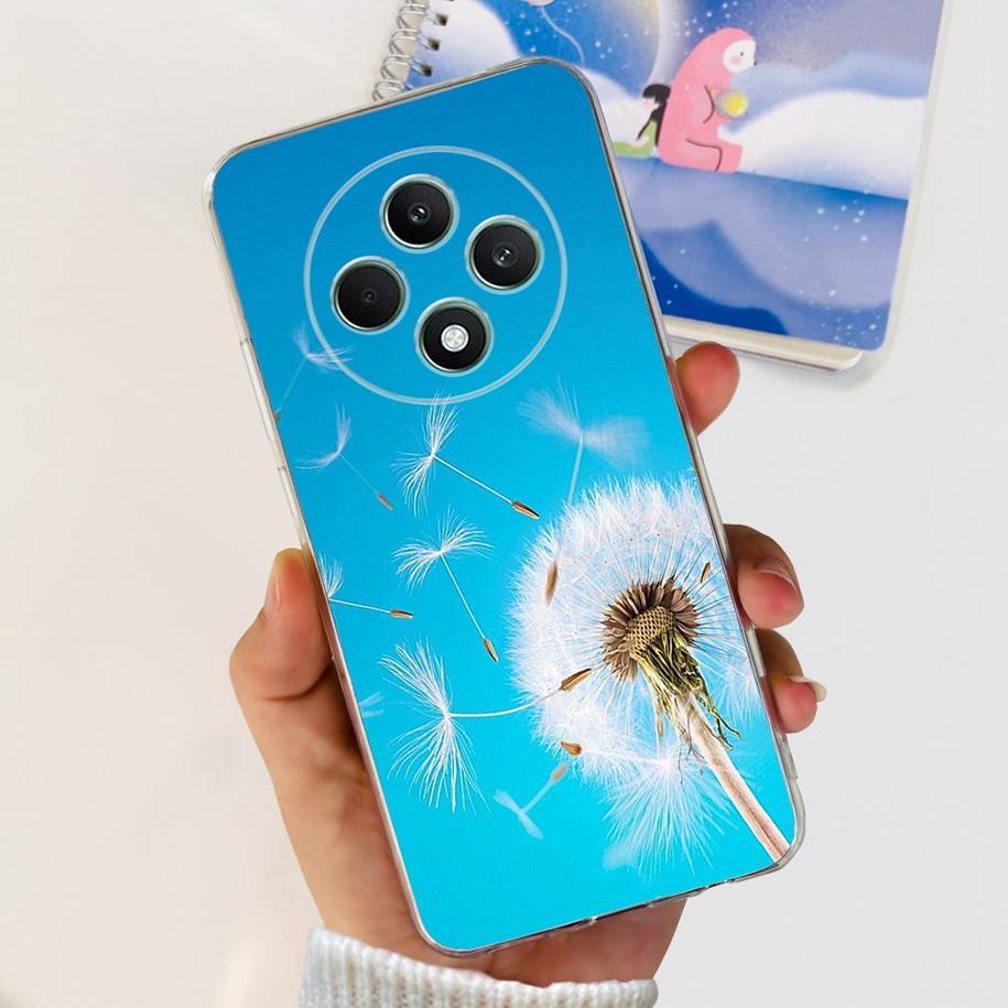 Чехол для Oppo Reno12 F CPH2637 Ударопрочный Чехол Милый Мультяшный Кот Мягкий Тонкий Прозрачный Чехлы для Телефона Для OPPO Reno 12F 4G CPH2687 Fundas