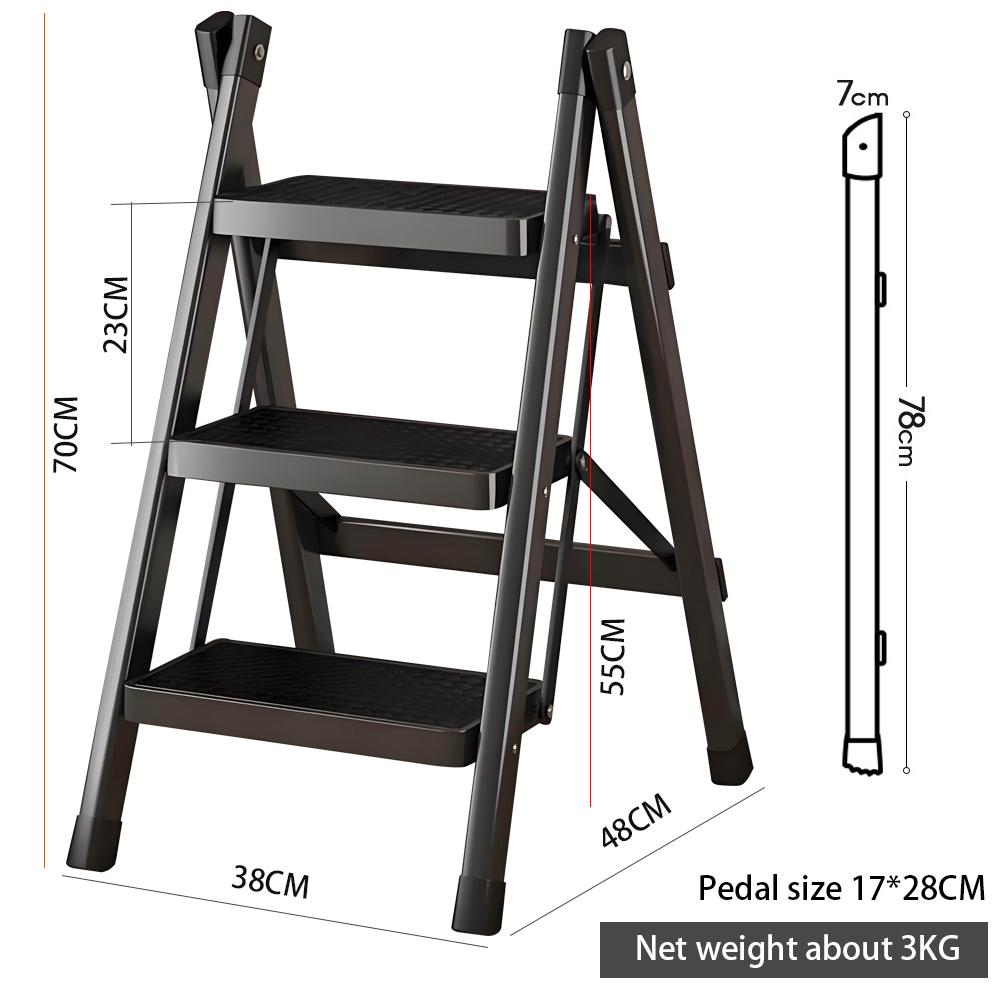 Бытовая лестница складная телескопическая легкая 3/4 ступени лестница-табурет многофункциональная лестница-стремянка ступени лестница для подъема