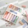 6pcs Light Luxury Style Color Highlighter Marker Pen Set Super Soft Tip Morandi Liner Drawing Paint Art School