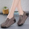 Breathable Summer Women's Shoes Flat Platform Ladies Sneakers Female Hollows Cow Suede Leather Woman Loafers Wedges Slip On Shoe