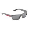 Prada Original Design Nylon Irregular Shape Sunglasses Unisex sunglasses Gray SPS05ZE16XF07W1C059