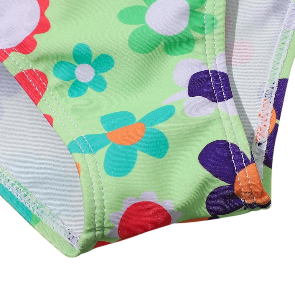 Детские купальники с цветочным принтом для девочек, двухсекционные купальные костюмы для подростков, мягкий топ на бретельках и плавки бикини, купальный костюм, детский костюм танкини, От 8 до 12 лет