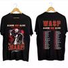 W.A.S.P. Album On Alive 2024 Tour T-Shirt – Heavyweight Black Tee for Men