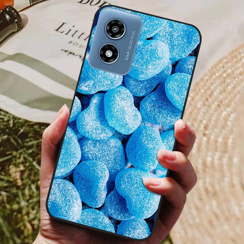 Чехол для Motorola Moto G Play 2024, мягкая задняя крышка из ТПУ-силикона для телефона Moto G Play Gen 3, защитный модный чехол, черный