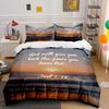 Inspirational Sunset Bedding Set Joel 2:25 Bedding set (1 duvet cover, 2 pillowcases, duvet not included)