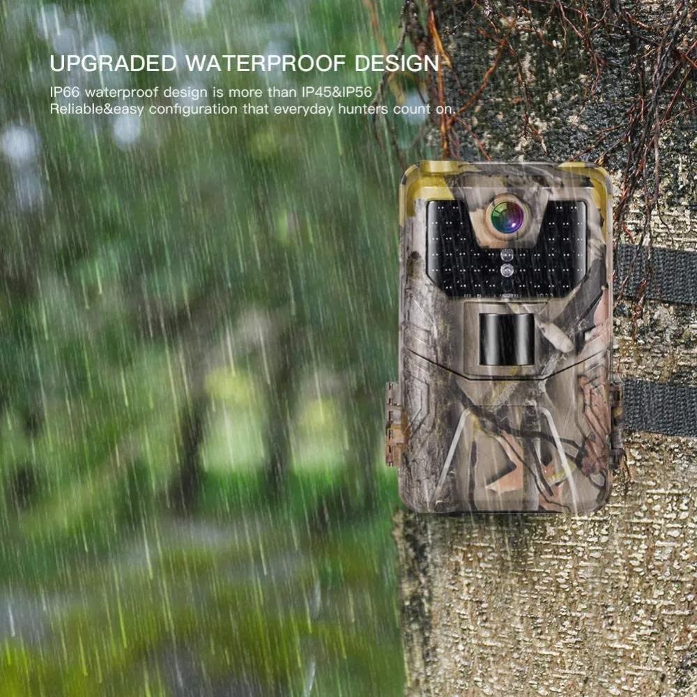 WIFI Камера слежения с прямой трансляцией 4K 30MP Управление через приложение Bluetooth Наружные камеры для охоты Ночное видение WIFI900PRO Наблюдение за дикой природой